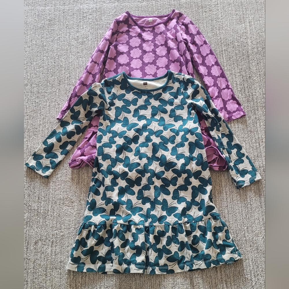 Girl's Size 8 Tea Collection Stylish Dress Bundle